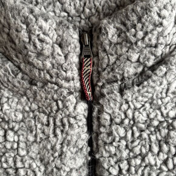 Original Weatherproof Vintage Gray Fleece Sherpa Jacket  Size Medium - Picture 4 of 9